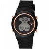 Reloj TOUS 700350320 Reloj digital D-Bear de acero IP rosado con correa de Silicona negra